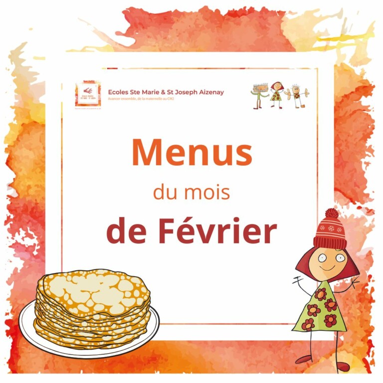 Menus de février