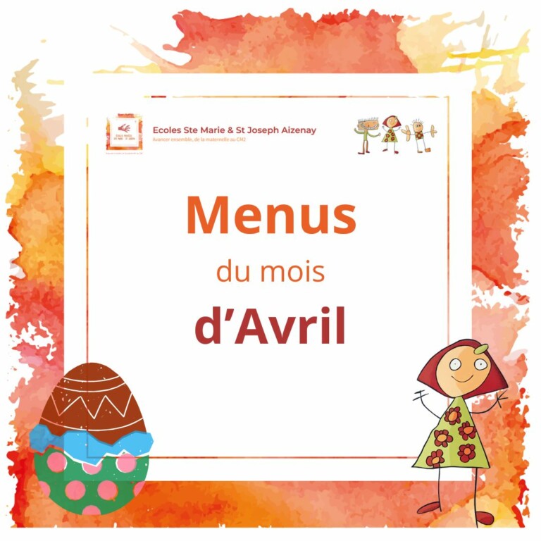 Menu d'Avril