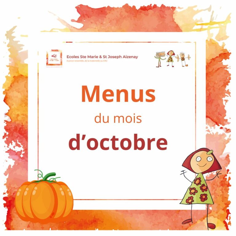 Menus d'octobre