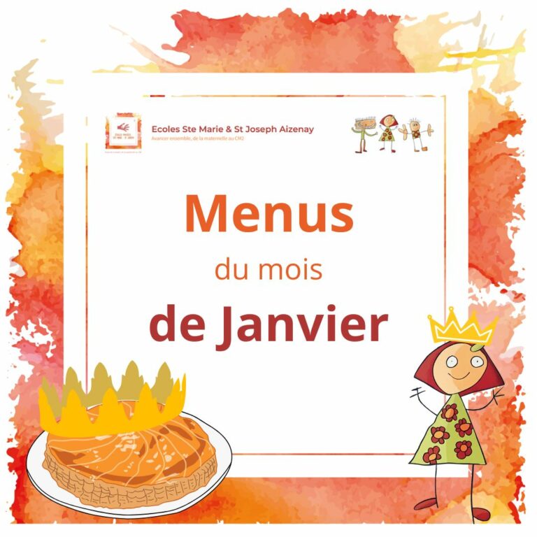 Menus janvier