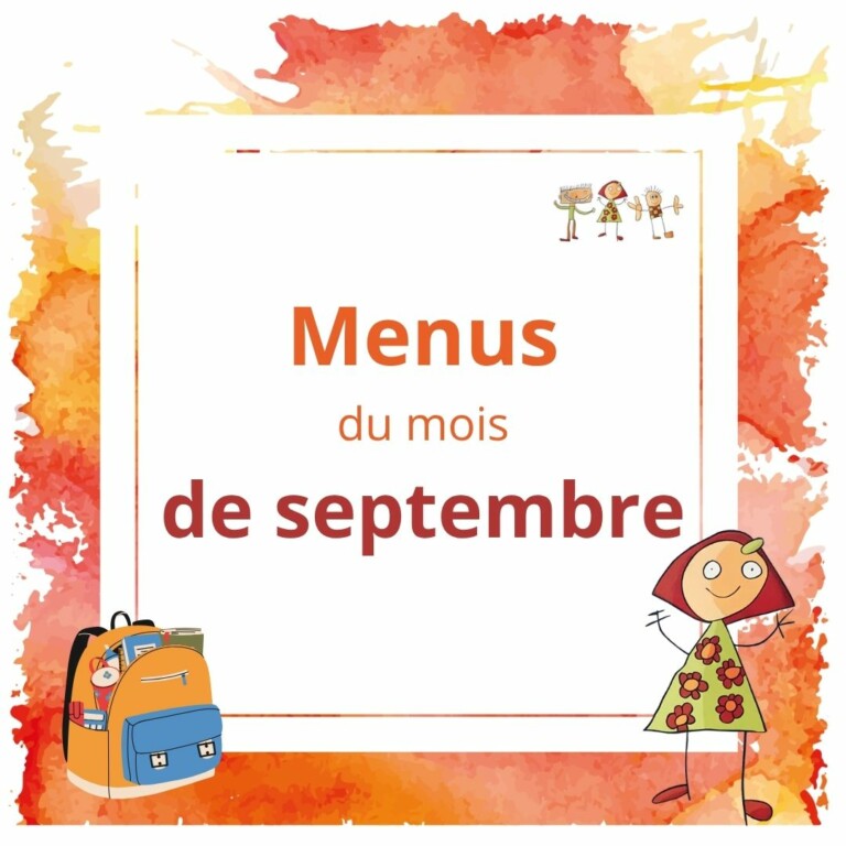 Menus septembre